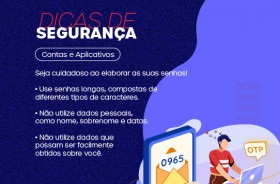 DICAS DE SEGURANÇA: CONTAS E APLICATIVOS